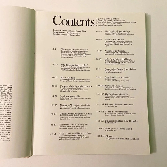 Vintage 1973 Peoples of the Earth Volume 1 Australia and Melanesia Danbury Press - Picture 9 of 16